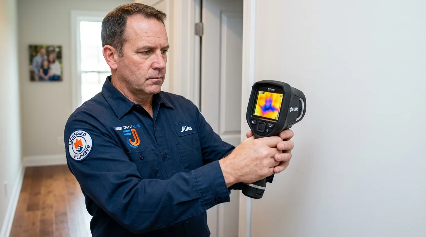 Thermal imaging leak detection by Johns Plumbing LLC in Littlestown